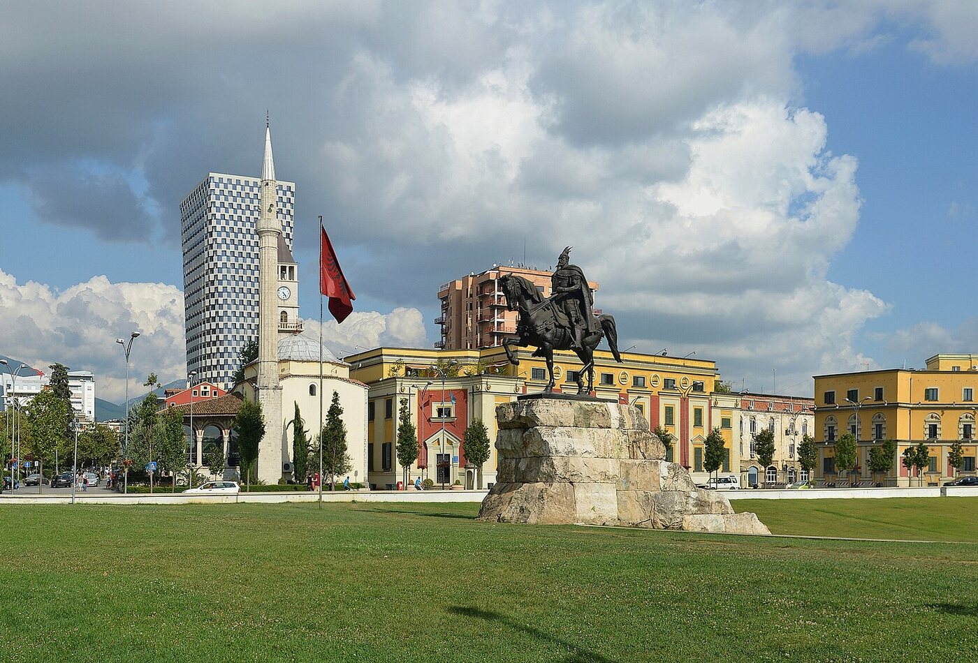 Tirana Skanderbeg Square Albania
